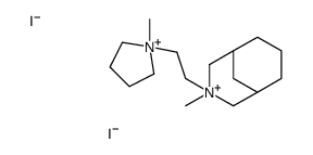 3-methyl-3-[2-(1-methylpyrrolidin-1-ium-1-yl)ethyl]-3-azoniabicyclo[3.3.1]nonane,diiodide结构式