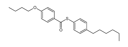 S-(4-hexylphenyl) 4-butoxybenzenecarbothioate结构式