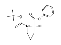 1-tert-butyl 2-phenyl pyrrolidine-1,2-dicarboxylate结构式
