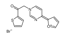 2-[4-(furan-2-yl)pyrimidin-1-ium-1-yl]-1-thiophen-2-ylethanone,bromide结构式