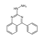 2-肼基-4-苯基喹唑啉结构式