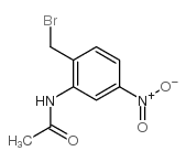 N-(2-(溴甲基)-5-硝基苯基)乙酰胺结构式