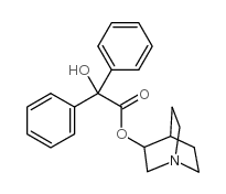 二苯乙醇酸-3-奎宁环酯结构式