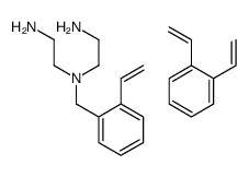N'-(2-aminoethyl)-N'-[(2-ethenylphenyl)methyl]ethane-1,2-diamine,1,2-bis(ethenyl)benzene结构式