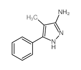 4-甲基-5-苯基-2H-吡唑-3-胺结构式