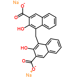 帕莫酸二钠盐一水合物结构式
