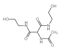 Propanediamide,2-(acetylamino)-N1,N3-bis(2-hydroxyethyl)-结构式
