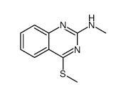 2-methylamino-4-methylthioquinazoline Structure