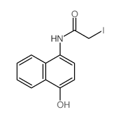 Acetamide,N-(4-hydroxy-1-naphthalenyl)-2-iodo- Structure