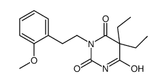 5,5-Diethyl-1-(2-methoxyphenethyl)barbituric acid Structure