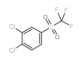 1,2-二氯-4-三氟甲磺酰基苯结构式