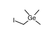 (iodomethyl)trimethylgermane Structure