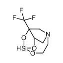 3-(trifluoromethyl)-4,6,11-trioxa-1-aza-5-silabicyclo[3.3.3]undecane Structure