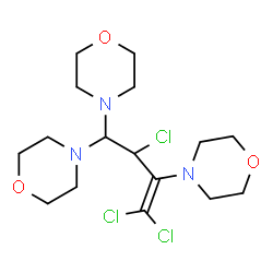 4,4',4''-[2-chloro-1-(dichloromethylene)propan-1-yl-3-ylidene]trismorpholine结构式