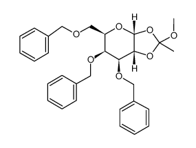 2,3,5-三邻苄基-1-o-(4-硝基苯甲酰基)-d-阿拉伯呋喃糖结构式