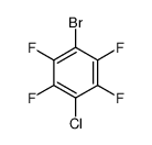 1-Bromo-4-chloro-2,3,5,6-tetrafluorobenzene Structure