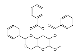 a-D-Galactopyranoside, methyl4,6-O-(phenylmethylene)-, dibenzoate (9CI) structure