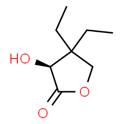 2(3H)-Furanone, 4,4-diethyldihydro-3-hydroxy-, (3S)- (9CI)结构式