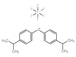 双(4-异丙基苯基)碘六氟磷酸盐结构式