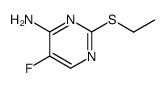 2-ethylsulfanyl-5-fluoro-pyrimidin-4-ylamine结构式