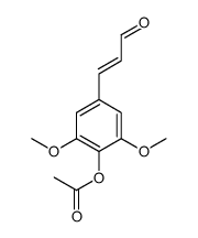 [2,6-dimethoxy-4-(3-oxoprop-1-enyl)phenyl] acetate Structure