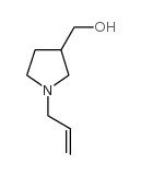 (1-烯丙基吡咯烷-3-基)甲醇结构式