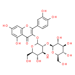 QUERCETIN-3-SOPHOROSIDE结构式