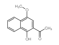 1-(1-羟基-4-甲氧基-2-萘)-乙酮结构式
