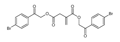 2-Methylenesuccinic acid bis(p-bromophenacyl) ester结构式