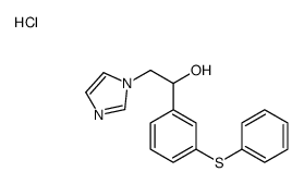 1-Imidazoleethanol, alpha-(m-phenylthiophenyl)-, monohydrochloride Structure