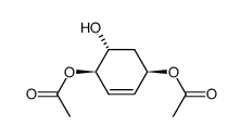 (1R,4R,5R)-5-hydroxycyclohex-2-ene-1,4-diyl diacetate Structure