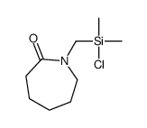 1-[[chloro(dimethyl)silyl]methyl]azepan-2-one结构式