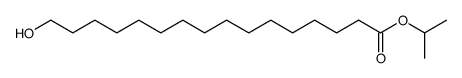 isopropyl 16-hydroxyhexadecanoate Structure