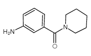 3-(哌啶-1-基羰基)苯胺结构式