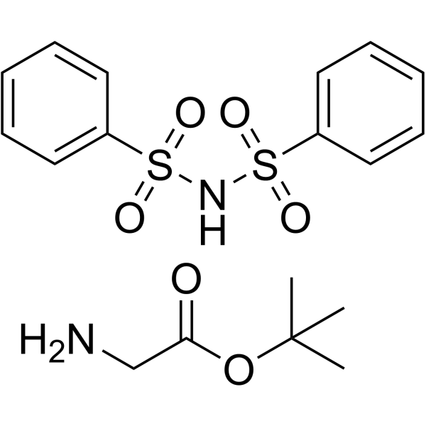 glycine tert-butyl ester dibenzenesulfimide salt Structure