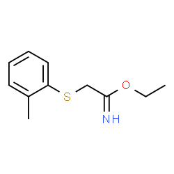 Ethanimidic acid, 2-[(2-methylphenyl)thio]-, ethyl ester (9CI)结构式