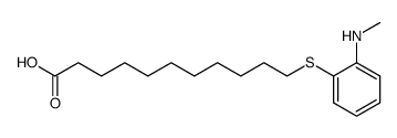 11-[2-(N-methylamino)phenylthio]undecanoic acid结构式