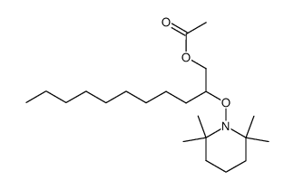 2-((2,2,6,6-tetramethylpiperidin-1-yl)oxy)undecyl acetate结构式