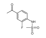 N-(4-acetyl-2-fluorophenyl)methanesulfonamide Structure