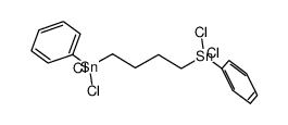 1,4-bis(dichlorophenylstannyl)butane Structure