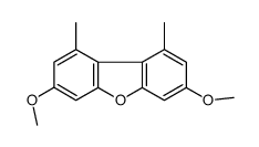 3,7-dimethoxy-1,9-dimethyldibenzofuran结构式