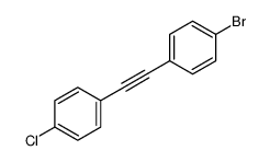 1-BROMO-4-[(4-CHLOROPHENYL)ETHYNYL]BENZENE Structure