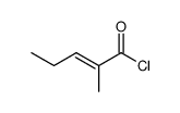 (E)-2-Methyl-2-pentenoic acid chloride Structure