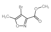 4-溴-5-甲基异噁唑-3-羧酸甲酯结构式