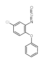 5-氯-2-苯氧基苯基异氰酸酯结构式