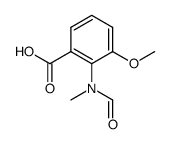 2-(formyl-methyl-amino)-3-methoxy-benzoic acid Structure