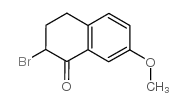 2-bromo-7-methoxy-tetralin-1-one结构式