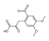 (4,5-dimethoxy-2-nitro-phenyl)-pyruvic acid结构式