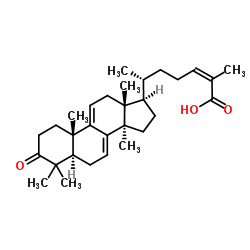 (24Z)-3-Oxolanosta-7,9(11),24-trien-26-oic acid structure