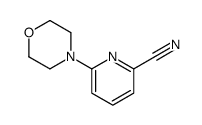 6-吗啉-4-基吡啶-2-甲腈结构式